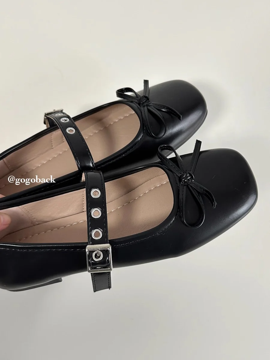 Damen Ballerinas mit dekorativem Schleifenakzent und verstellbarem Riemen Heidi Mode - Image 7
