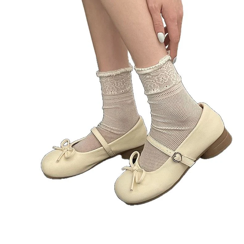 Damen Ballerinas mit dekorativem Schleifendetail und Komfortsohle Heidi Mode - Image 5