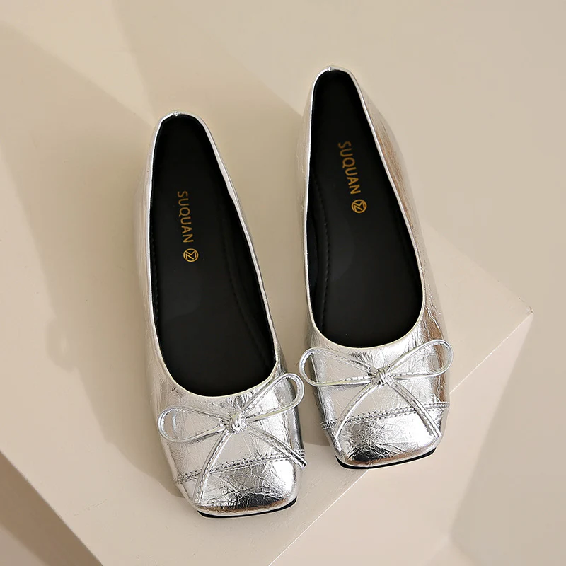 Damen Ballerinas mit dekorativem Schleifenverschluss und elegantem Design Heidi Mode - Image 2