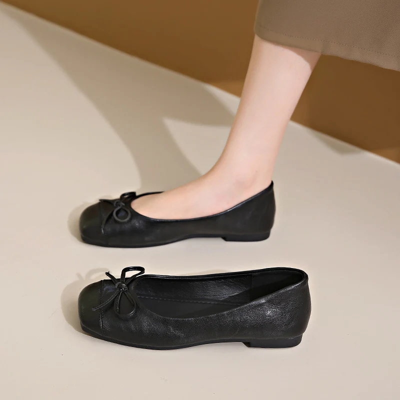 Damen Ballerinas mit dekorativem Schleifenverschluss und elegantem Design Heidi Mode - Image 4
