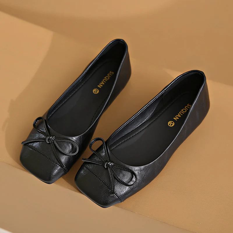 Damen Ballerinas mit dekorativem Schleifenverschluss und elegantem Design Heidi Mode - Image 6