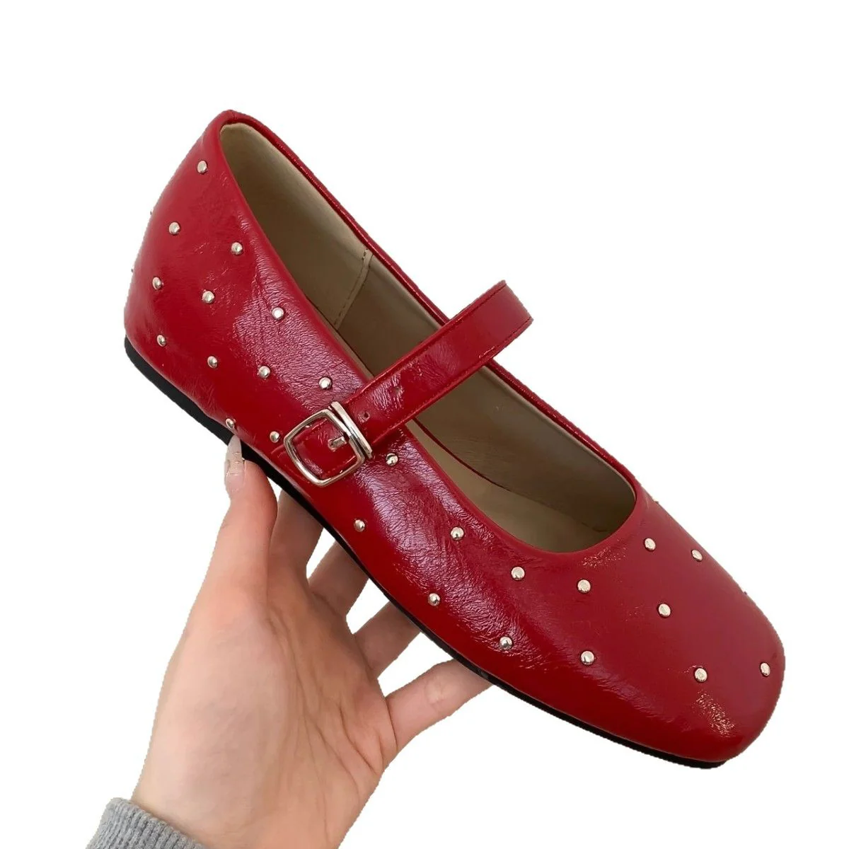 Damen Ballerinas mit dekorativer Schnalle und funkelndem Design Heidi Mode - Image 5