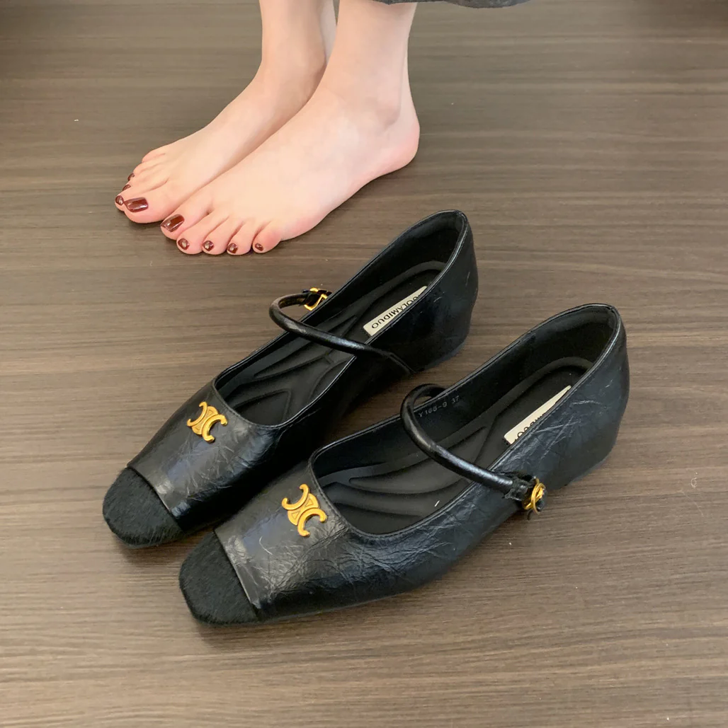 Damen Ballerinas mit dekorativer Schnallen-Applikation und elegantem Schnitt Heidi Mode - Image 7