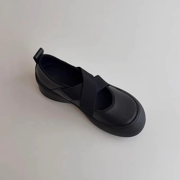 Damen Ballerinas mit elastischem Kreuzband und dämpfender Sohle Heidi Mode