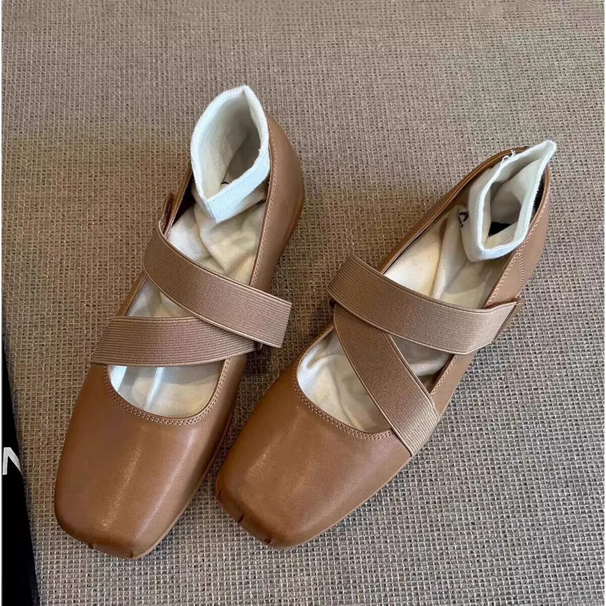 Damen Ballerinas mit elastischen Riemen und weichem Innenfutter Heidi Mode - Image 3