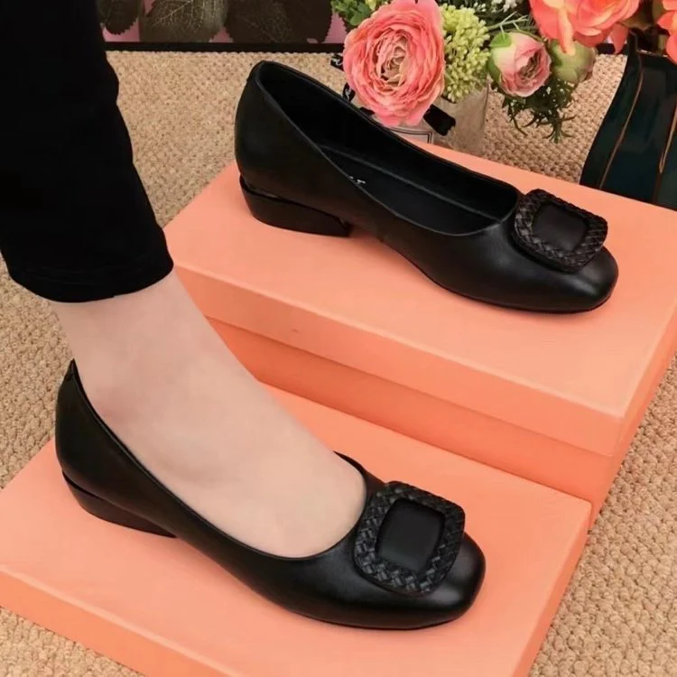 Damen Ballerinas mit elegantem, geflochtenem Detail und bequemer Sohle Heidi Mode - Image 7