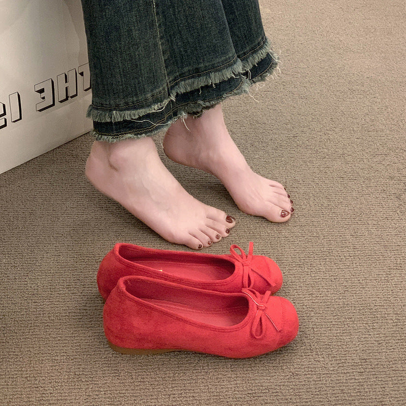 Damen Ballerinas mit elegantem Glanz und feiner Schleife Heidi Mode - Image 11