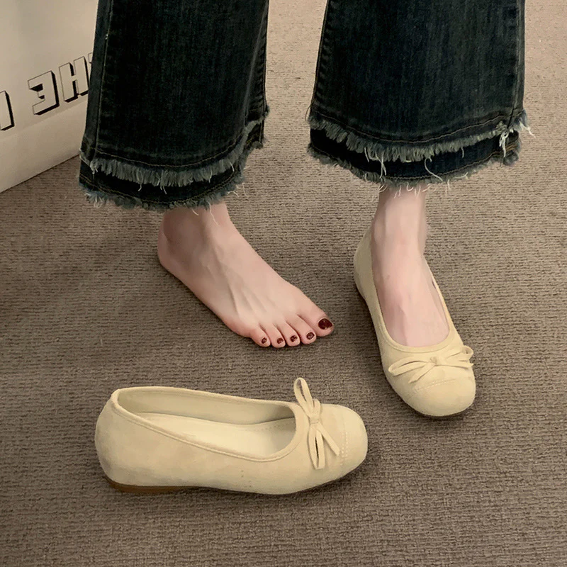 Damen Ballerinas mit elegantem Glanz und feiner Schleife Heidi Mode - Image 2