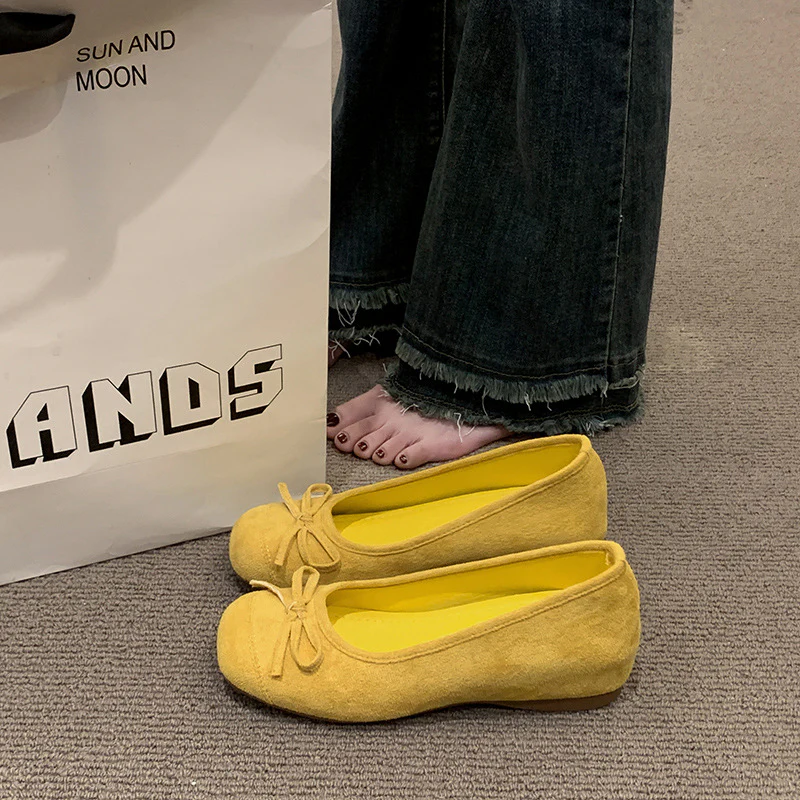 Damen Ballerinas mit elegantem Glanz und feiner Schleife Heidi Mode - Image 6
