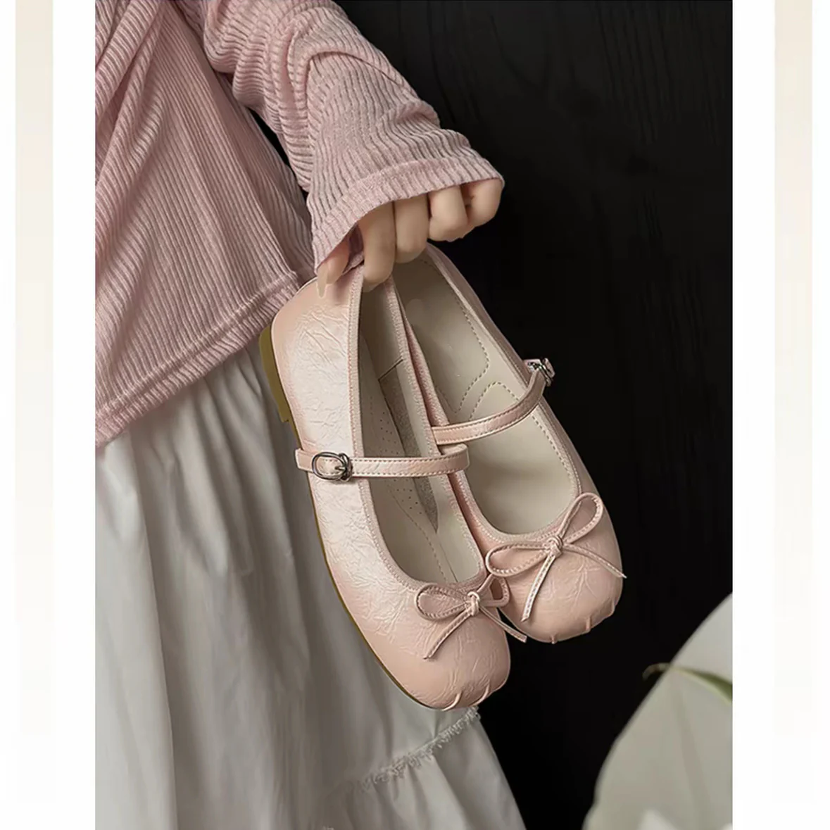 Damen Ballerinas mit elegantem Glanz und verspieltem Schleifen-Detail Heidi Mode - Image 4
