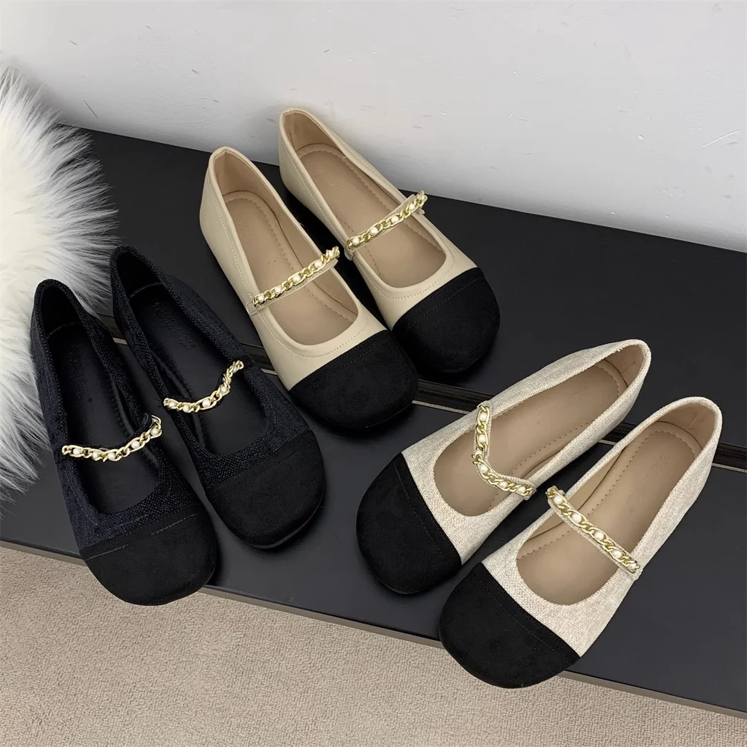 Damen Ballerinas mit elegantem Ketten-Detail Heidi Mode - Image 3