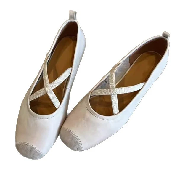 Damen Ballerinas mit elegantem Kreuzband und bequemem Fußbett Heidi Mode - Image 5