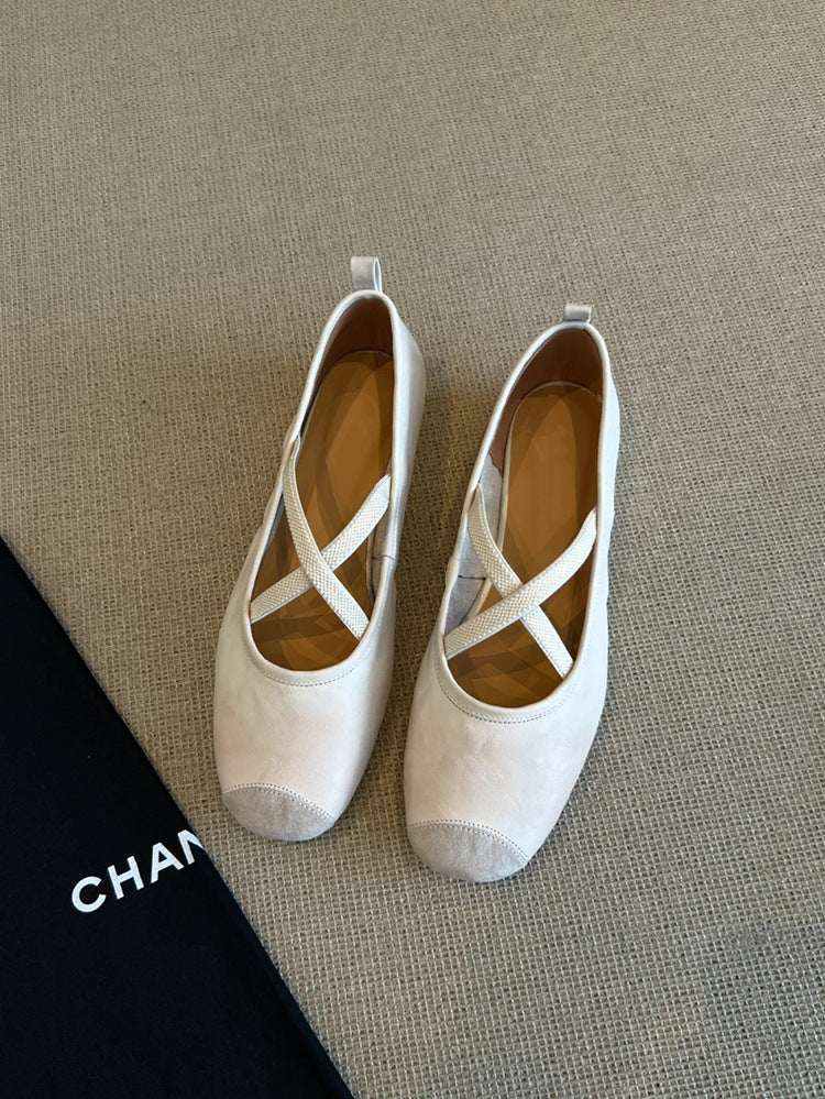 Damen Ballerinas mit elegantem Kreuzband und bequemem Fußbett Heidi Mode - Image 6