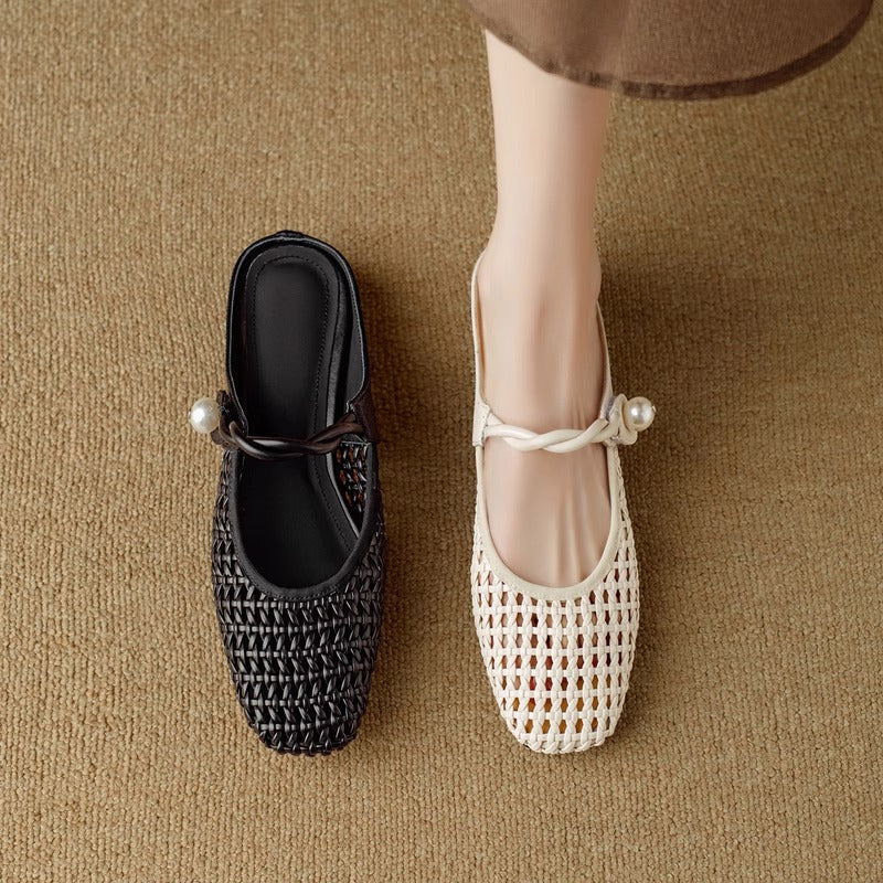 Damen Ballerinas mit elegantem Netzdesign und stylischem Riemchen Heidi Mode - Image 2