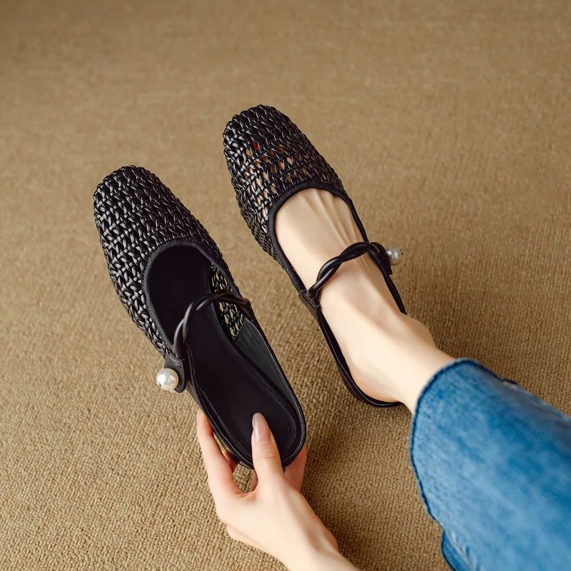 Damen Ballerinas mit elegantem Netzdesign und stylischem Riemchen Heidi Mode - Image 4
