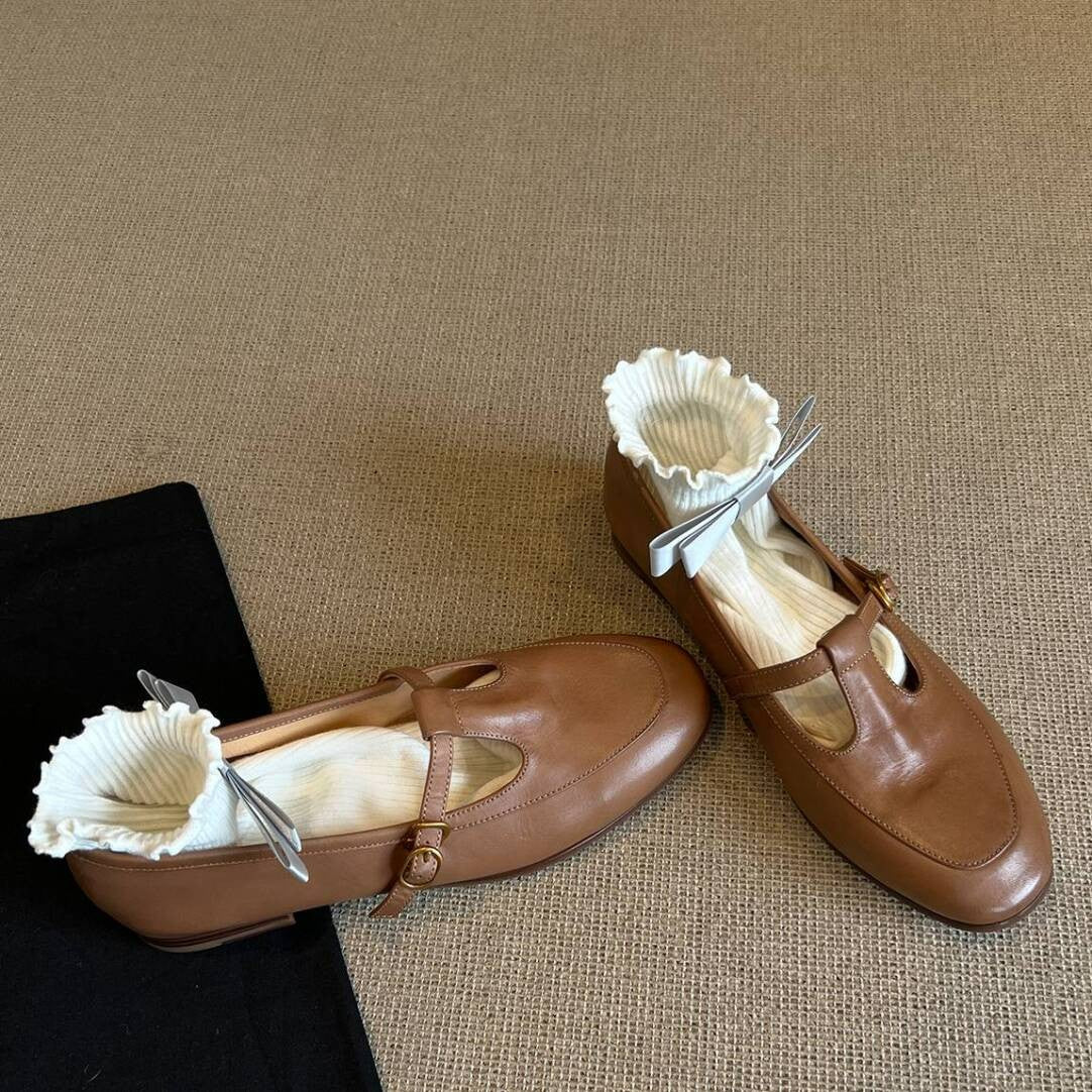 Damen Ballerinas mit elegantem Riemchen und glänzender Oberfläche Heidi Mode - Image 3