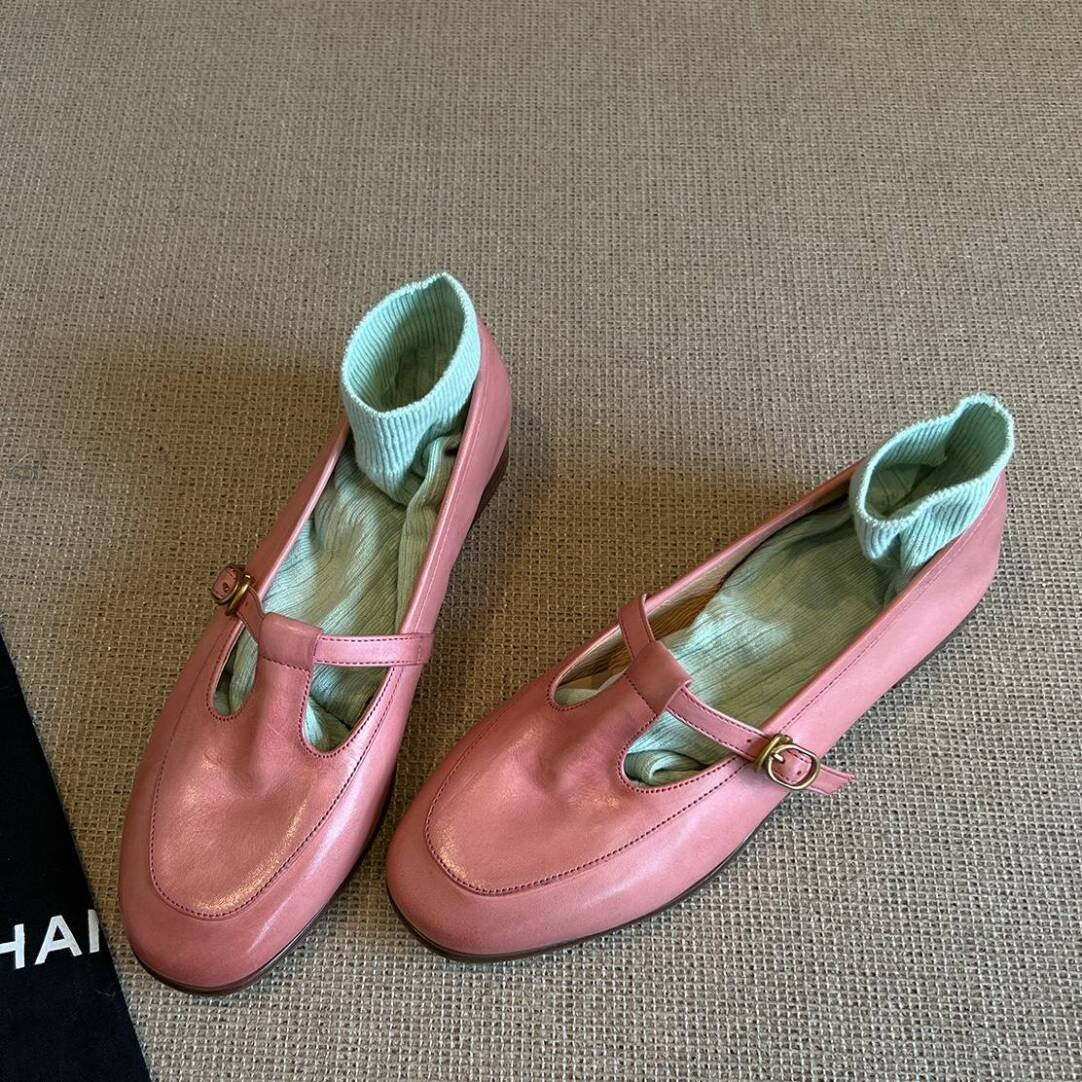 Damen Ballerinas mit elegantem Riemchen und glänzender Oberfläche Heidi Mode - Image 6