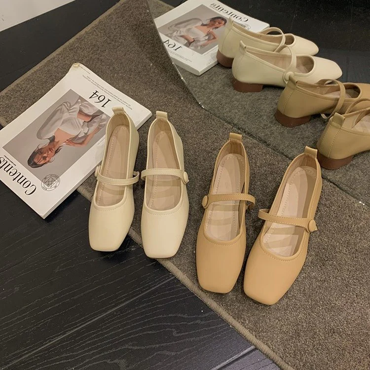 Damen Ballerinas mit elegantem Riemchen und hochwertiger Oberflächenstruktur Heidi Mode - Image 3