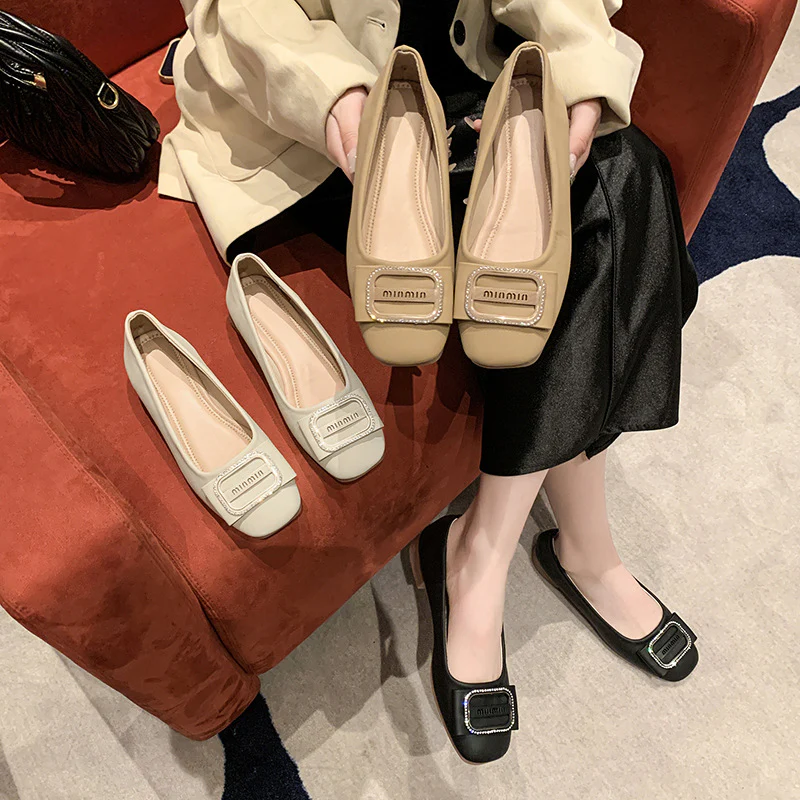 Damen Ballerinas mit elegantem Riemchen und komfortablem Fußbett Heidi Mode - Image 2