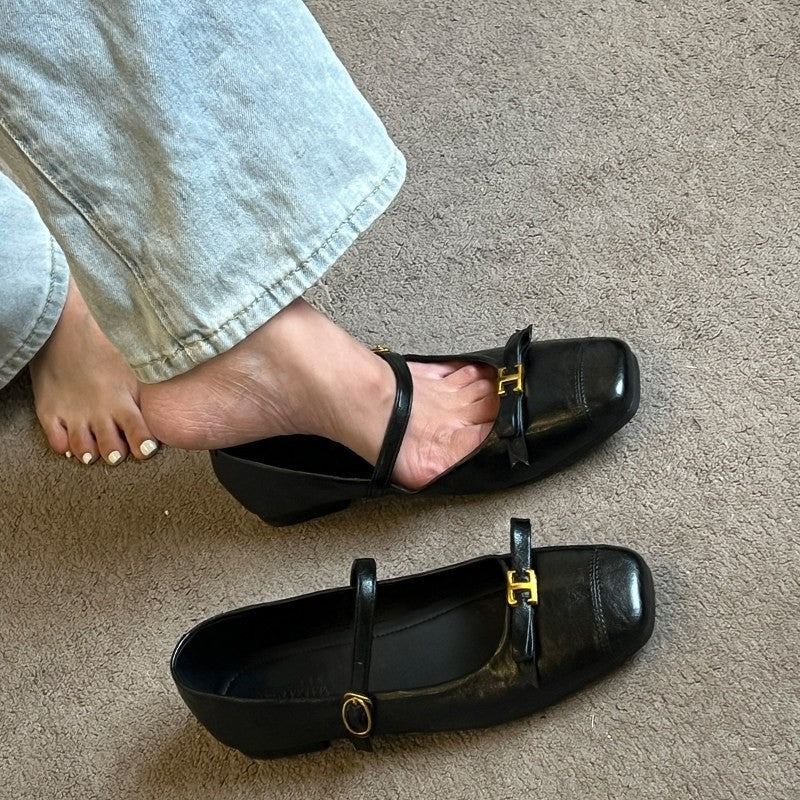 Damen Ballerinas mit elegantem Riemchen und modischem Schleifendetail Heidi Mode - Image 6