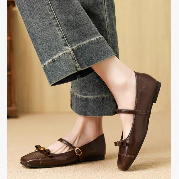 Damen Ballerinas mit elegantem Riemchen und modischem Schleifendetail Heidi Mode - Image 7
