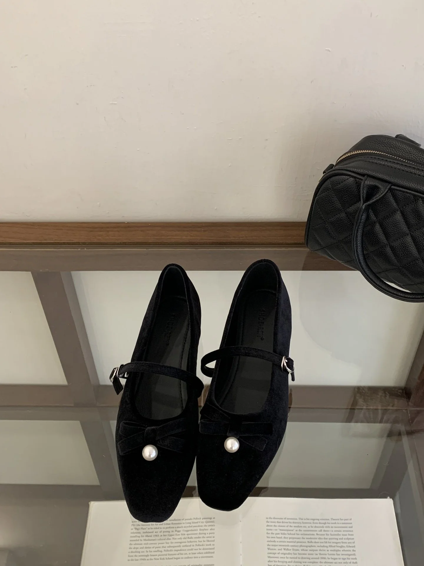 Damen Ballerinas mit elegantem Riemchen und perlverzierter Schleife Heidi Mode - Image 7
