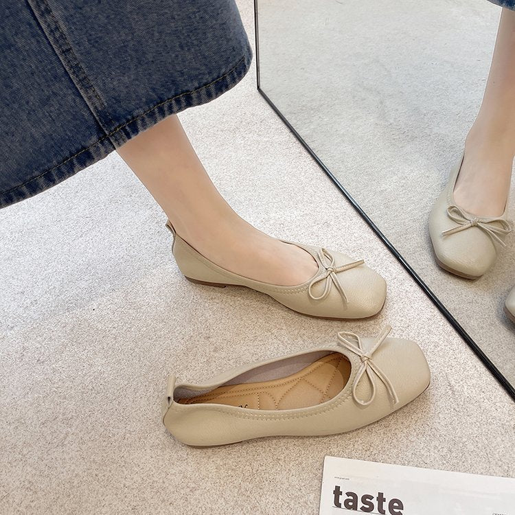 Damen Ballerinas mit Elegantem Schleifen-Detail und Hochwertigem Leder Heidi-Mode - Image 2