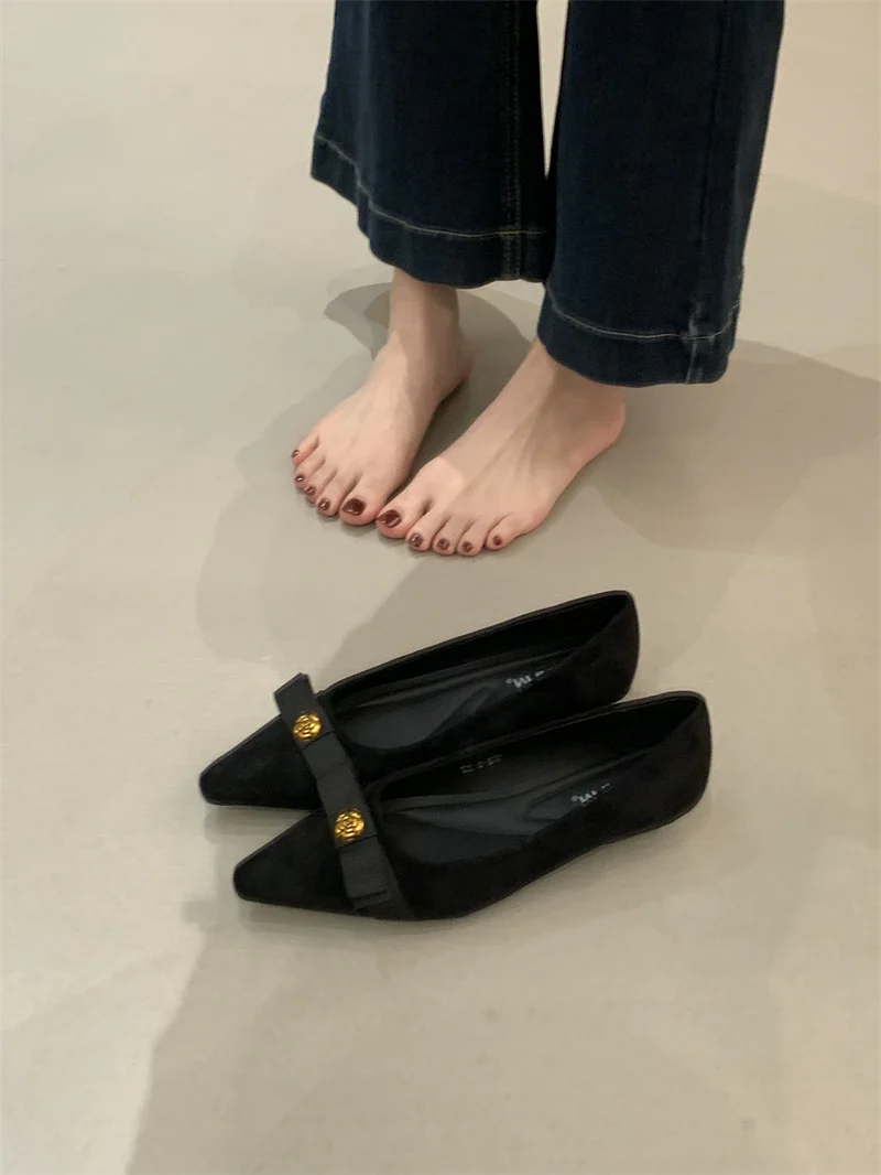 Damen Ballerinas mit elegantem Schleifen-Detail und hochwertigem Veloursleder Heidi Mode - Image 7