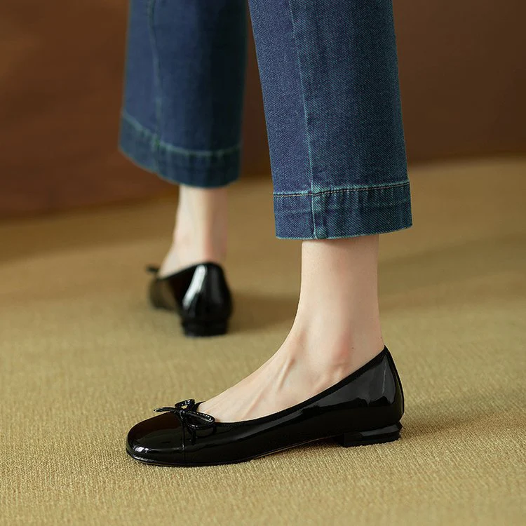 Damen Ballerinas mit elegantem Schleifen-Detail und widerstandsfähiger Sohle Heidi Mode - Image 7