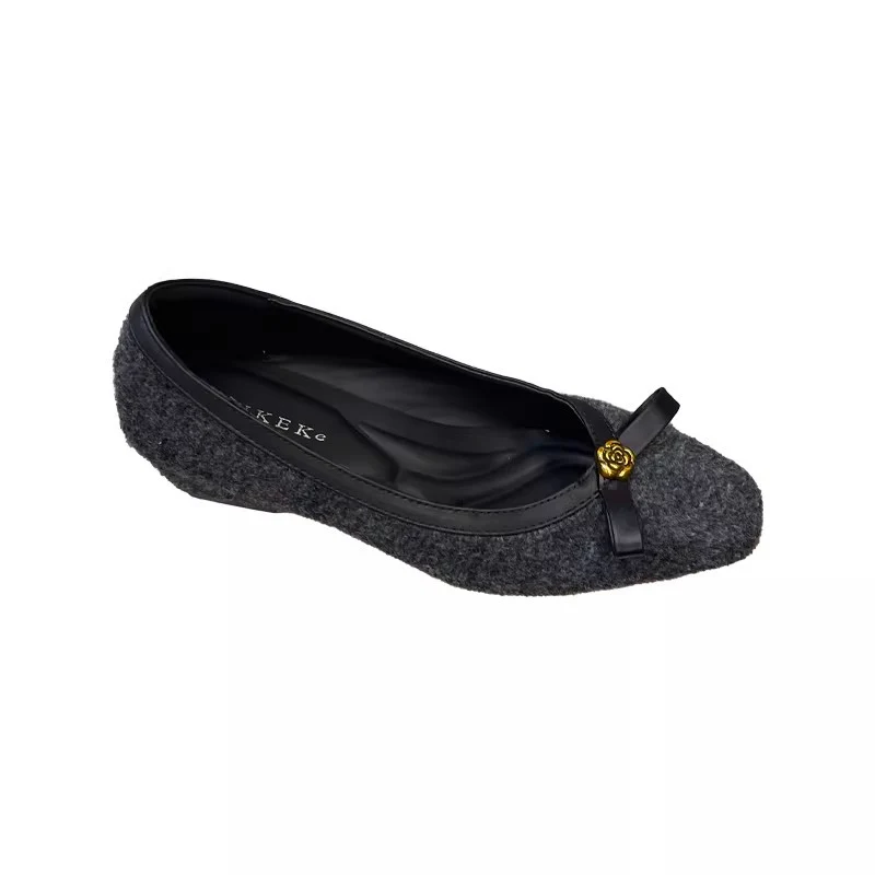 Damen Ballerinas mit elegantem Schleifenakzent und hochwertigem Veloursleder Heidi Mode - Image 5
