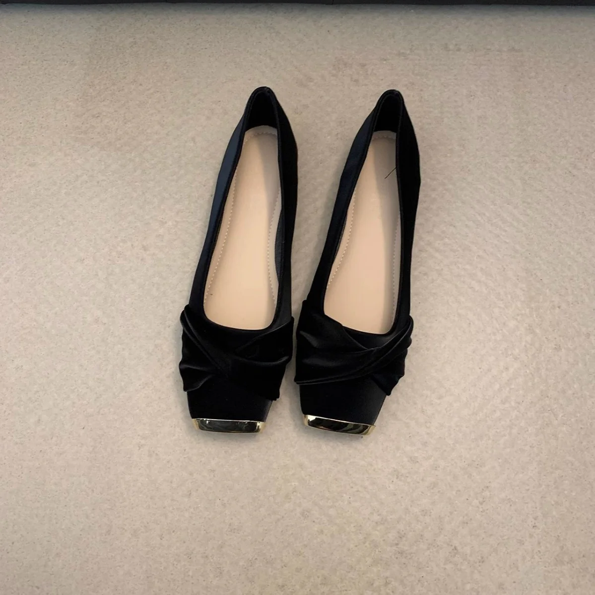 Damen Ballerinas mit eleganter Drapierung und glänzender Schuhspitze Heidi Mode - Image 2