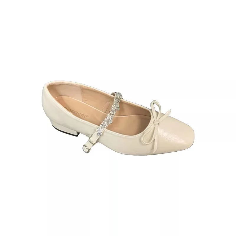 Damen Ballerinas mit eleganter Riemchenverzierung und schimmerndem Finish Heidi Mode - Image 5