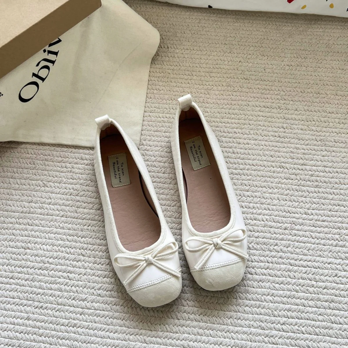 Damen Ballerinas mit eleganter Schleife und hochwertiger Glanzoberfläche Heidi Mode - Image 2