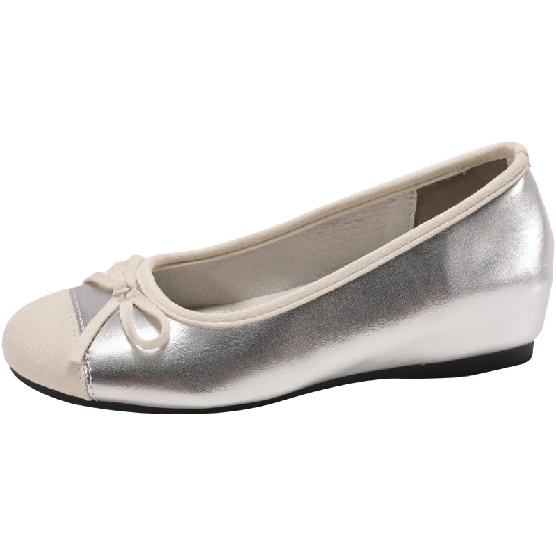 Damen Ballerinas mit eleganter Schleife und hochwertiger Glanzoberfläche Heidi Mode - Image 6