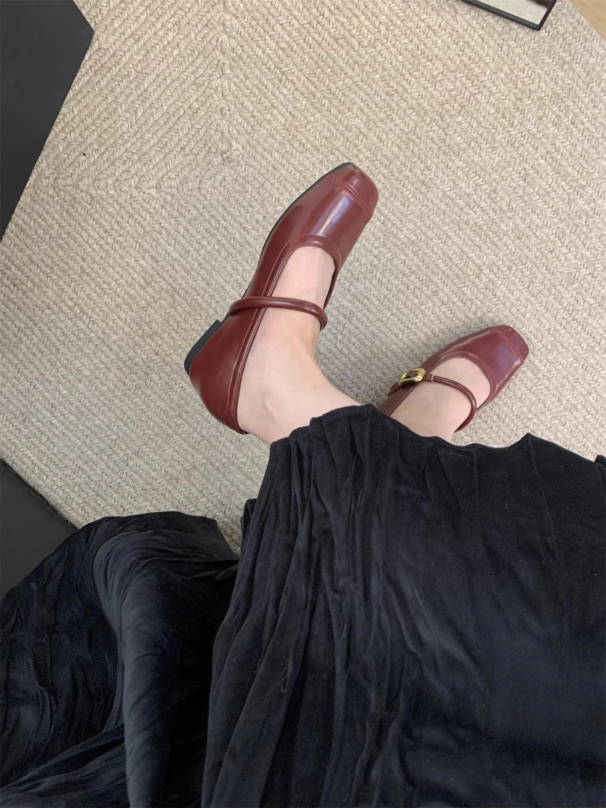 Damen Ballerinas mit eleganter Schnalle und metallischer Oberfläche Heidi Mode - Image 9
