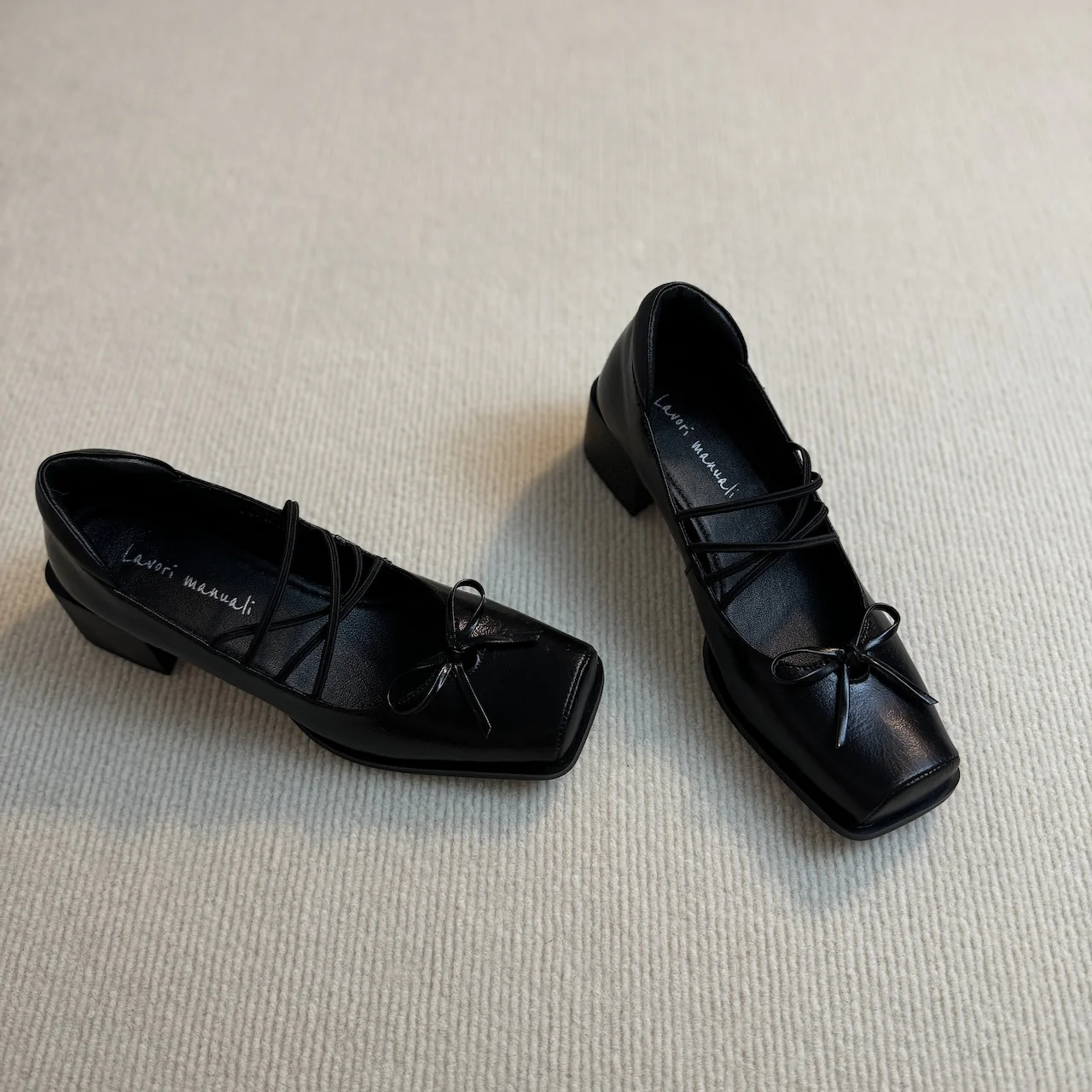 Damen Ballerinas mit eleganter Schnürung und dekorativem Schleifen-Detail Heidi Mode - Image 6