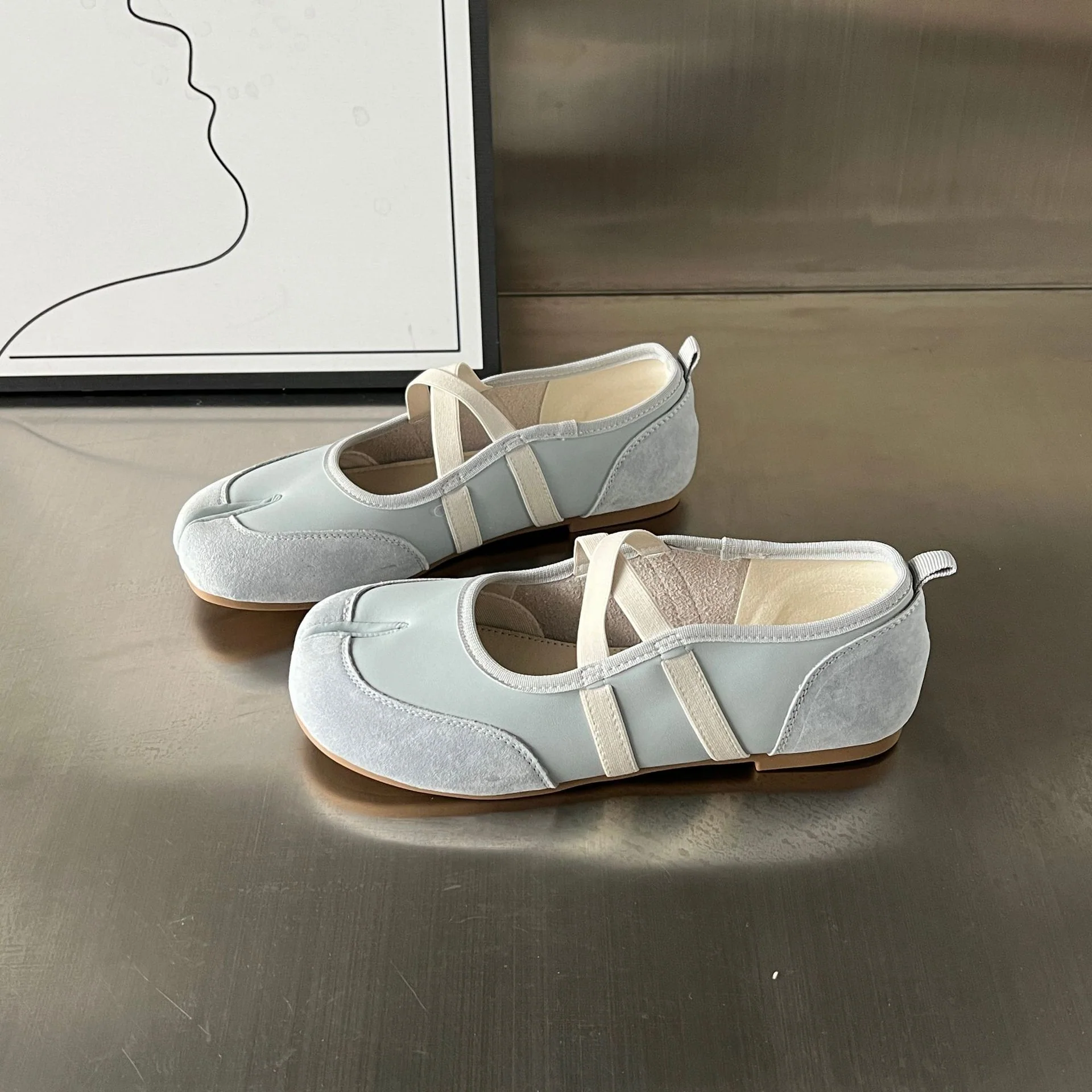 Damen Ballerinas mit feiner Lederoberfläche und komfortabler Sohle Heidi Mode - Image 4