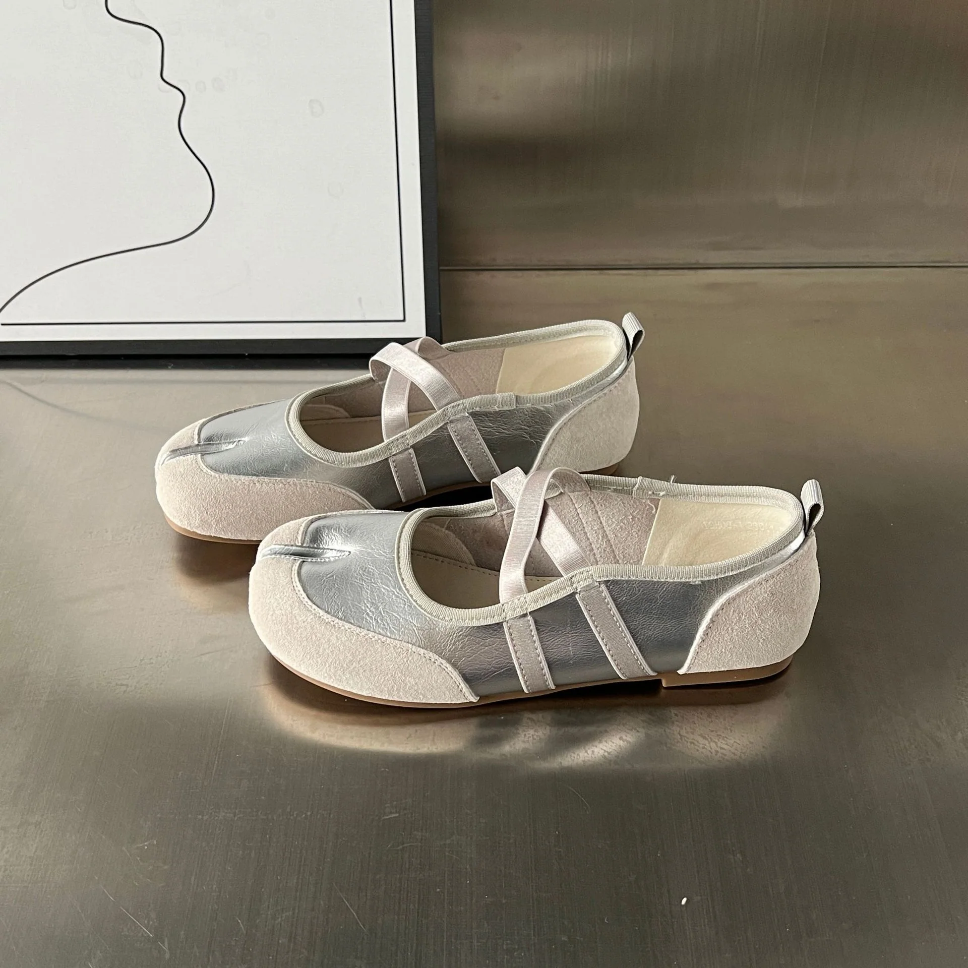 Damen Ballerinas mit feiner Lederoberfläche und komfortabler Sohle Heidi Mode - Image 6