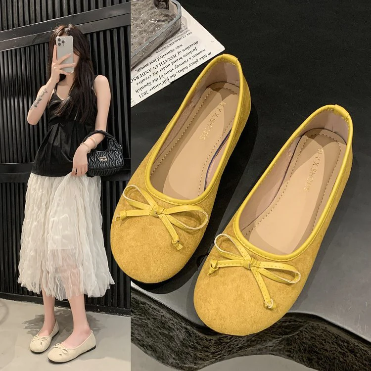 Damen Ballerinas mit feiner Schleifenapplikation Heidi Mode - Image 2
