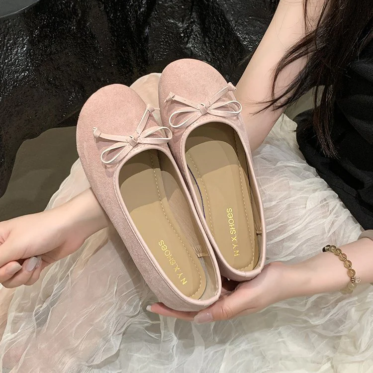 Damen Ballerinas mit feiner Schleifenapplikation Heidi Mode - Image 3