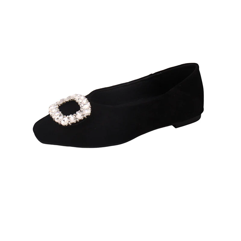 Damen Ballerinas mit luxuriösem Strassbesatz und elegantem Samtoberteil Heidi Mode - Image 5