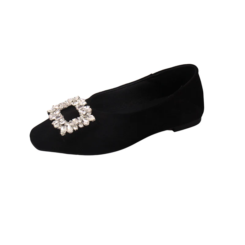 Damen Ballerinas mit luxuriösem Strassbesatz und elegantem Samtoberteil Heidi Mode - Image 7