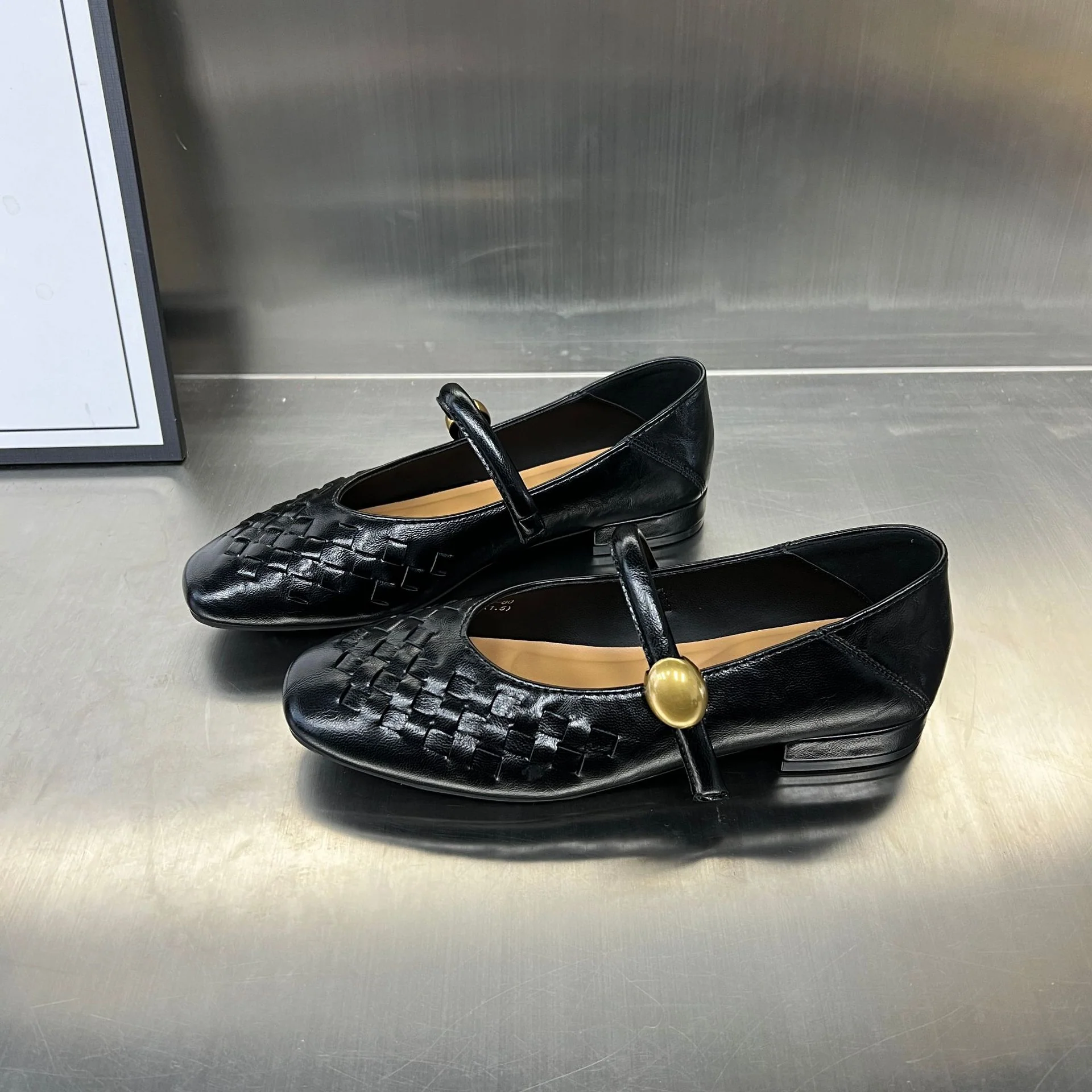 Damen Ballerinas mit modischem Flechtmuster und dekorativem Riemen Heidi Mode - Image 6