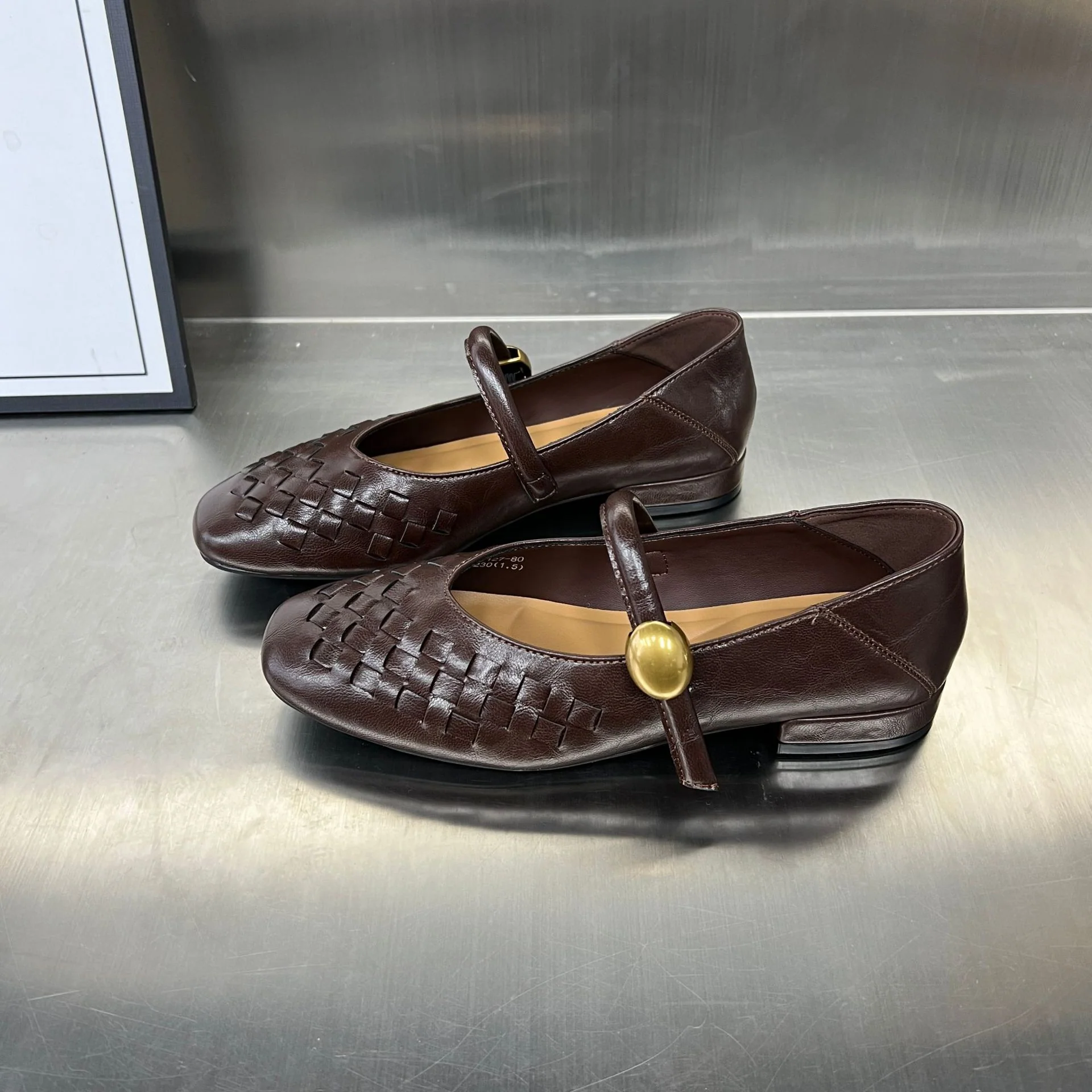 Damen Ballerinas mit modischem Flechtmuster und dekorativem Riemen Heidi Mode - Image 7