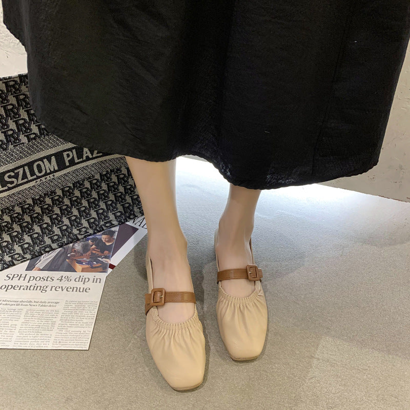 Damen Ballerinas mit modischem Riemchen-Design und bequemem Fußbett Heidi Mode - Image 4