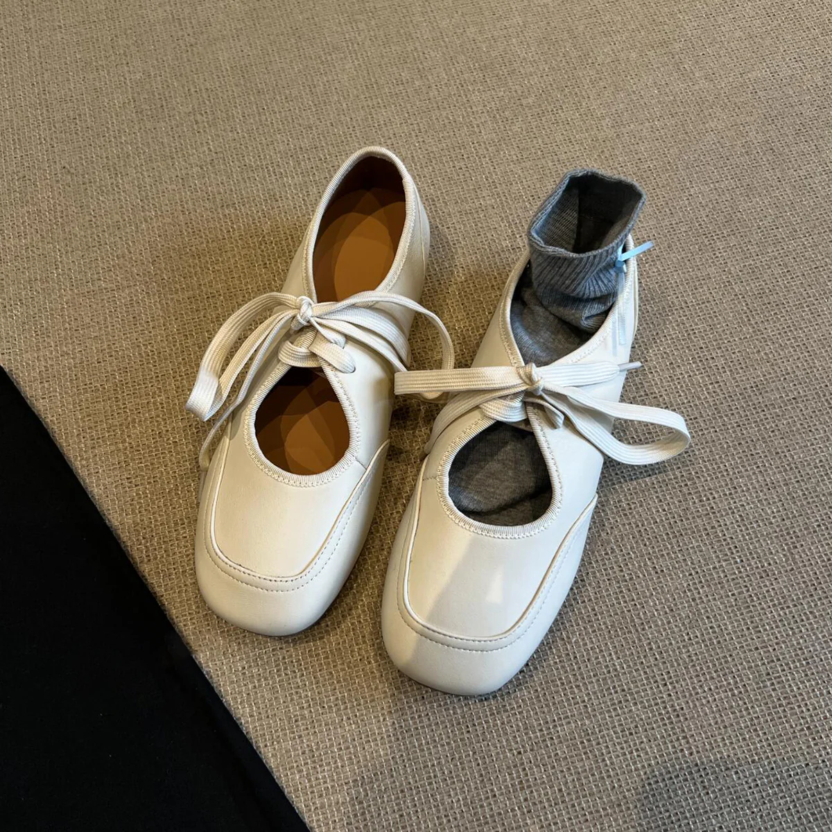 Damen Ballerinas mit modischem Riemchen und atmungsaktivem Innenfutter Heidi Mode - Image 4
