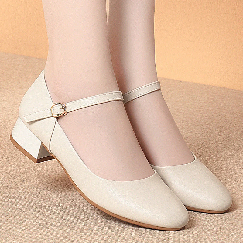 Damen Ballerinas mit Modischem Riemchen und Bequemer Absatzhöhe Heidi-Mode - Image 2