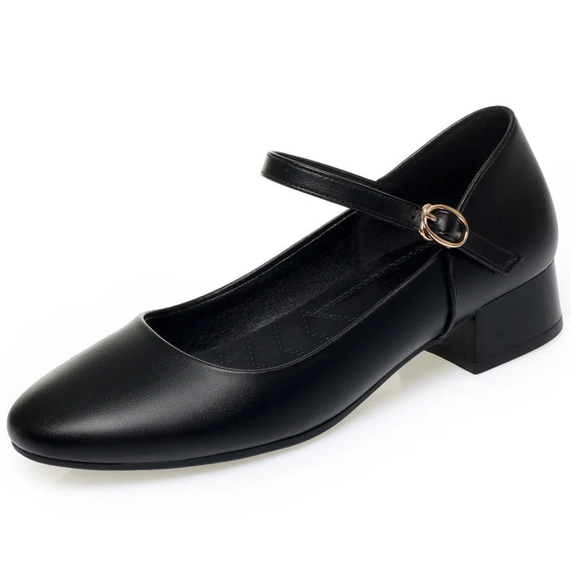 Damen Ballerinas mit Modischem Riemchen und Bequemer Absatzhöhe Heidi-Mode - Image 5