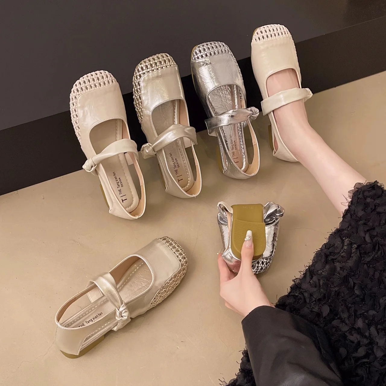 Damen Ballerinas mit modischem Riemchen und elegantem Flechtdetail Heidi Mode - Image 3