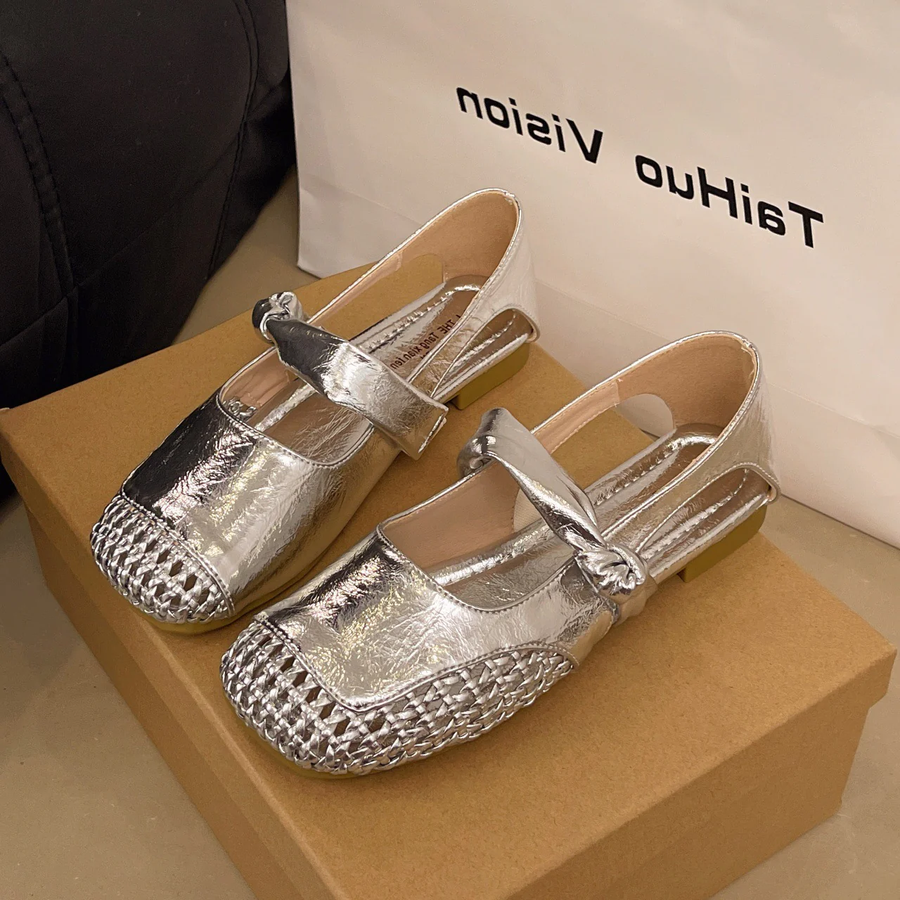 Damen Ballerinas mit modischem Riemchen und elegantem Flechtdetail Heidi Mode - Image 7
